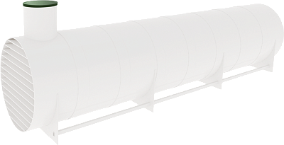 Резервуар (Ёмкость) горизонтальный для подземого монтажа 30 м³ / 2380*2450*7500 мм.