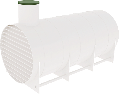 Резервуар (Ёмкость) горизонтальный для подземого монтажа 20 м³ / 2380*2450*5200 мм.